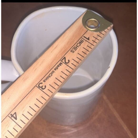 Handcrafted Ceramic Striped Mug With Large Handle - Picture 6 of 6